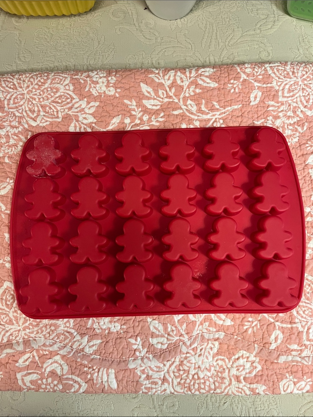 Wilton Red Gingerbread Silicone Candy and Baking Mold Tray